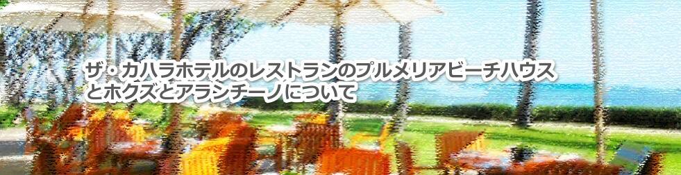 ザカハラホテルのレストランのプルメリアビーチハウスとホクズとアランチーノとザ ベランダ